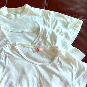 4 t shirts white v neck HM Hanes small bundle